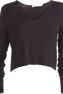 T By Alexander Wang Cropped Pullover - Lyst