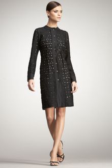 Bottega Veneta Eyelet Dress - Lyst
