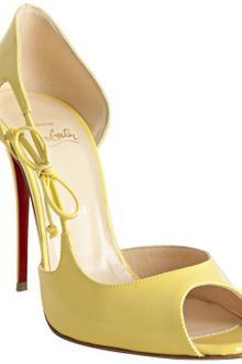 Christian Louboutin Mimosa Patent Leather Delico 100 Dorsay Pumps - Lyst