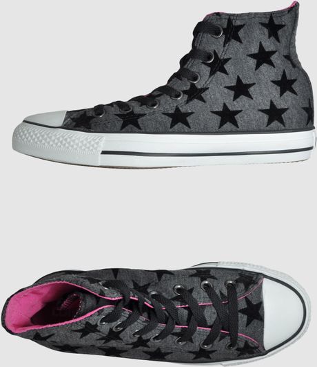 converse grey high cut