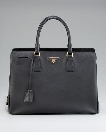  Saffiano Lux Top-handle Open Tote 
