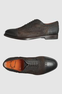 Santoni Laced Shoes - Lyst
