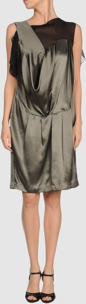 Suzie Wong Gray Sleeveless Dress - Lyst