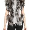 Alexander Mcqueen Silver Fox Hand Woven Tweed Vest in Gray (grey) - Lyst
