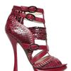 Alexandre Birman 130 Mm Python and Calf Sandals in Red - Lyst