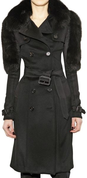 Burberry Prorsum Wool and Cashmere Trench Coat - Lyst