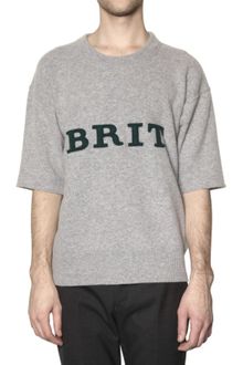 Burberry Prorsum Brushed Wool Brit Sweater - Lyst