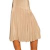 Chloé Pleated Crepe De Chine Silk Skirt in Beige (camel) - Lyst