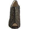 Christian Louboutin Black Laser Cut Leather Pampas 120 Peep Toe Booties in Black - Lyst