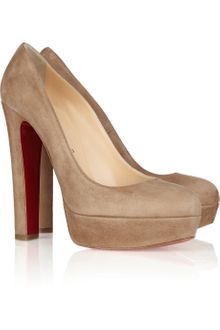 Christian Louboutin Bibi 140 Suede Platform Pumps - Lyst
