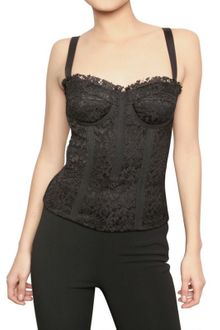 Dolce & Gabbana Cotton Lace Bustier Top - Lyst