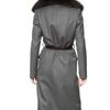 Dsquared2 Racoon Collar Wool Twill Coat in Gray (grey) - Lyst