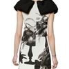 Giambattista Valli Printed Wool Crepe Dress in White - Lyst