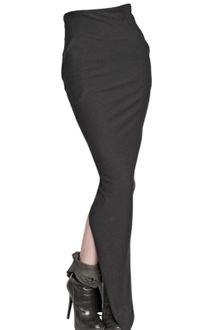 Haider Ackermann Long Wool and Viscose Heavy Jersey Skirt - Lyst