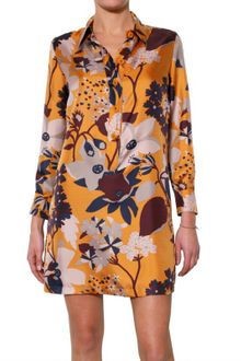 See By Chloé Printed Silk Twill Dress - Lyst