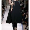 Yves Saint Laurent Envers Satin Cape Coat in Black - Lyst