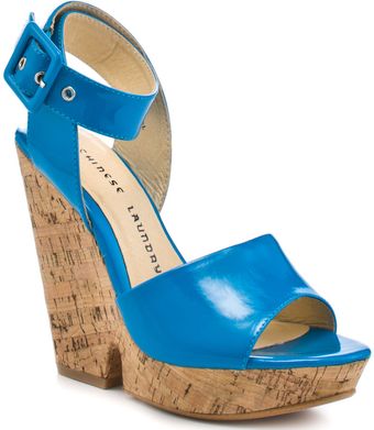 Chinese Laundry Go For It - Ocean Blue Patent - Lyst
