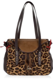 Christian Louboutin Pola Leopard-print Calf Hair Shoulder Bag - Lyst