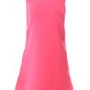 Goat Wool Crepe Dress in Pink - Lyst
