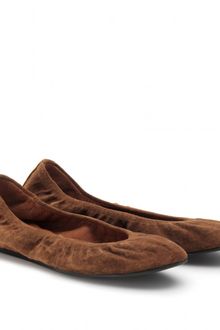 Lanvin Suede Ballerinas - Lyst