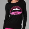 Markus Lupfer Lara Lip Sequin Jumper in Black - Lyst