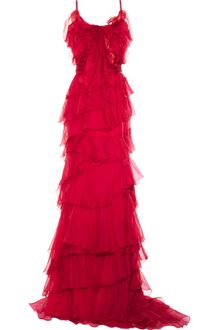 Nina Ricci Tiered Ruffle Dress - Lyst