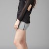 Stylestalker Hollow Layered Knit Top in Black - Lyst
