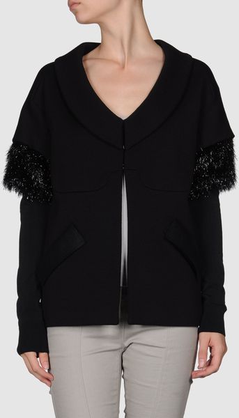 Vera Wang Blazer in Black - Lyst