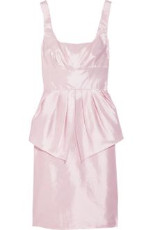 Badgley Mischka Taffeta Peplum Dress - Lyst