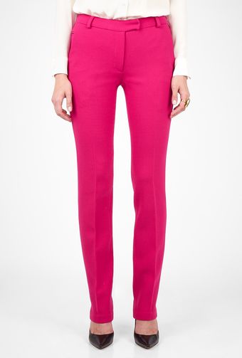 Preen Pink Razor Skinny Wool Trousers - Lyst