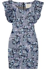 Sara Berman Floral-print Cotton-blend Dress