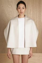 Tze Goh Womens Big Winter Grey Cape