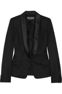 Balmain Wool Tuxedo Jacket - Lyst