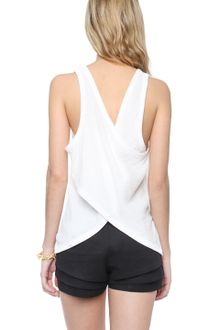 T By Alexander Wang Pima Modal Batting Crisscross Tank - Lyst