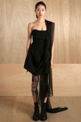 Yohji Yamamoto Womens Stole Punk Dress