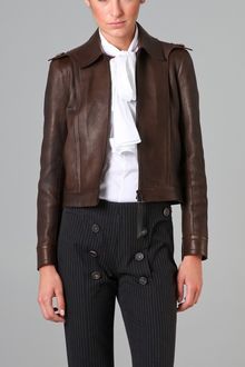 Derek Lam Zip Front Leather Jacket - Lyst