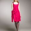 Oscar De La Renta Sidebow Cocktail Dress in Pink - Lyst