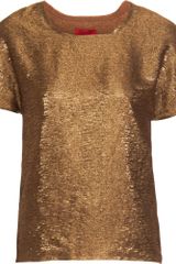 Lanvin Lamé Boxy Top