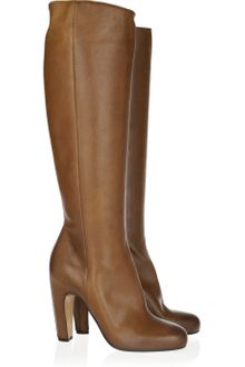 Maison Martin Margiela Curve-heel Leather Boots - Lyst