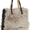 Marni Shearling and Wool Tote in Gray - Lyst