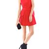 Alexander Mcqueen Crepe Sleeveless Dress in Red - Lyst