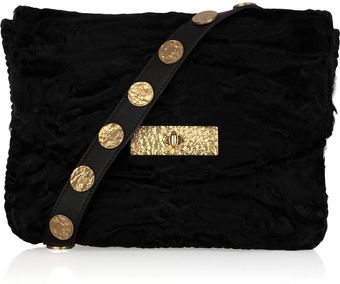 Christian Louboutin Penny Messenger Disc-embellished Lambswool Messenger Bag - Lyst