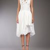 Bolongaro Trevor Twist Dress in White - Lyst