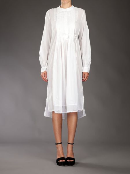 white chemise outfit