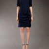 Joseph Drape Dress with Frill in Blue - Lyst