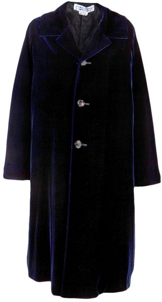 Comme Des Garçons Archive Long Velvet Coat - Lyst
