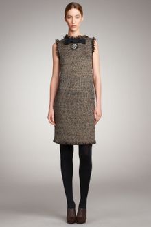 Lanvin Bow-detail Shift Dress - Lyst