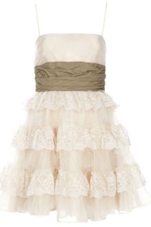 RED Valentino Lace Detail Dress - Lyst