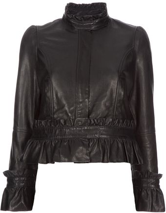 RED Valentino Leather Jacket - Lyst