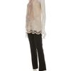 Red Valentino Silk Appliqué Top in Beige (nude) - Lyst